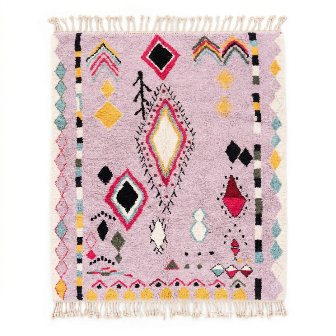 Custom Beni Ourain Rug - Vibrant Pink Boho