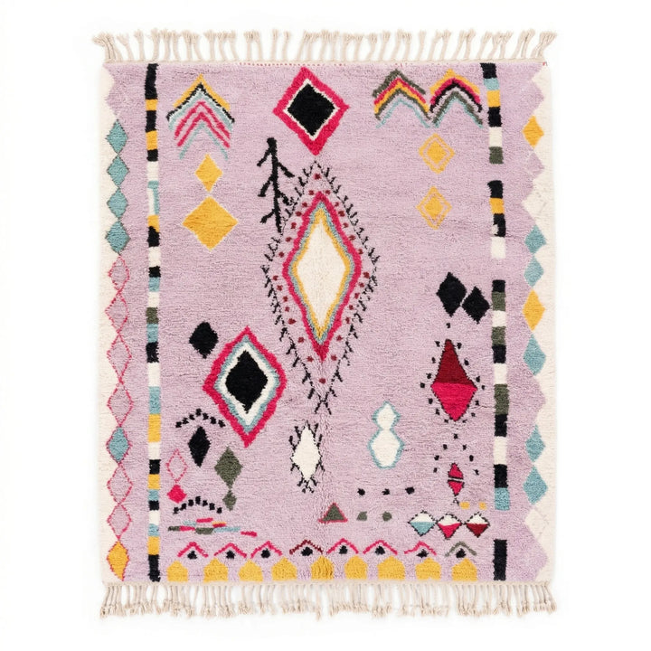 Custom Beni Ourain Rug - Vibrant Pink Boho